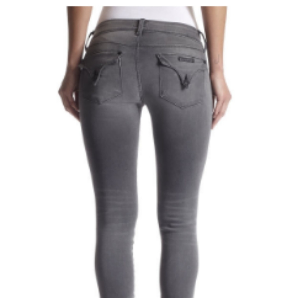 Hudson Collin Skinny MidRise Grey Jeans